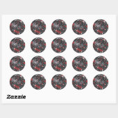 Sticker Rond Batman Urban Legends - Paint Splato Motif (Feuille)