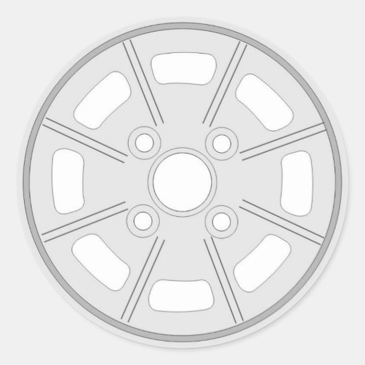 Sticker Rond Bâton 4 boulon Mahle (Devant)