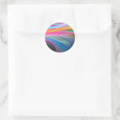 Sticker Rond bâton arc-en-ciel (Sac)