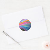 Sticker Rond bâton arc-en-ciel (Enveloppe)
