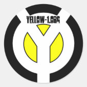 Sticker Rond Bâton jaune (Devant)