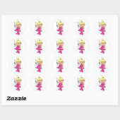 Sticker Rond Baton Twirler (Feuille)