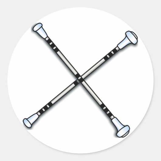 Sticker Rond Baton/Twirling (Devant)