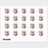 Sticker Rond Bâtonnets de gâteau magnifiques (Feuille)