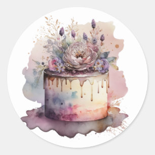 Sticker Rond Bâtonnets de gâteau magnifiques