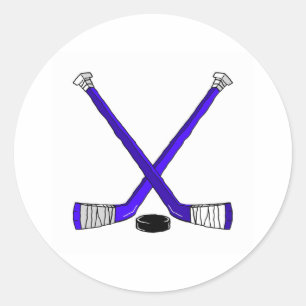 Sticker Rond Bâtons de hockey