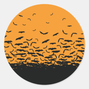 Sticker Rond Bats