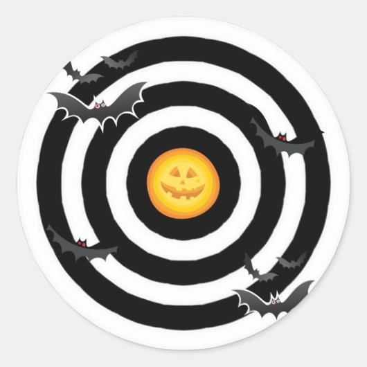 Sticker Rond Bats et OEil (Devant)