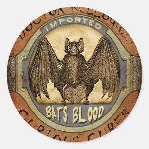 Sticker Rond Bats sang