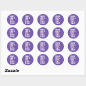 Sticker Rond Bats-toi comme un iel  (Feuille)