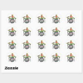 Sticker Rond Batterie (Feuille)