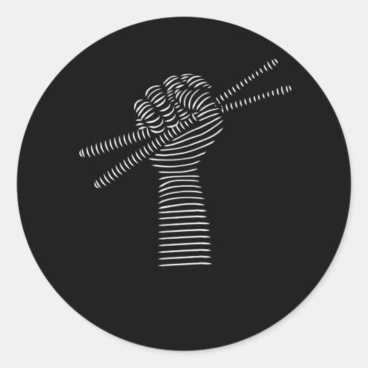 Sticker Rond Batterie Batterie Batterie Batterie Batterie (Devant)