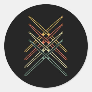 Sticker Rond Batterie tambour tambour