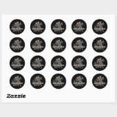 Sticker Rond Battre mes os (Feuille)