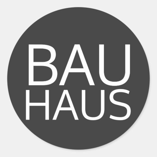 Sticker Rond Bauhaus (Devant)