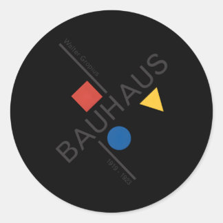 Sticker Rond Bauhaus Movet Reproduction 1919 Travail