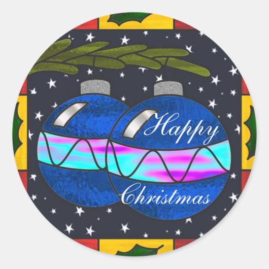 Sticker Rond Baules en verre (Devant)