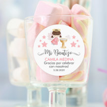 Bautizo en espagnol mignon Baptême Christening Fav