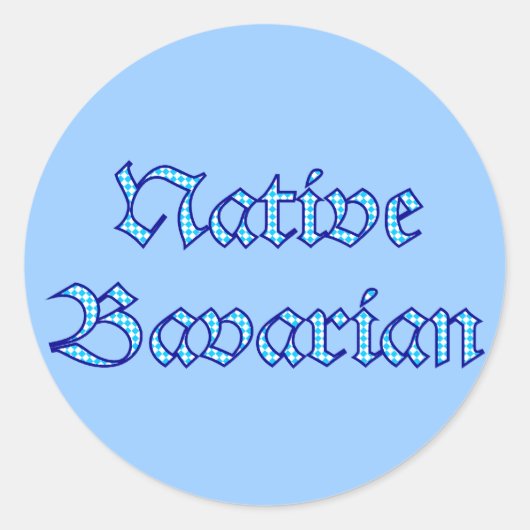 Sticker Rond Bavarian bavarois (Devant)