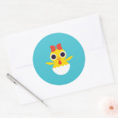Sticker Rond Bayla le poussin (Enveloppe)