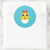 Sticker Rond Bayla le poussin (Sac)