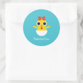 Sticker Rond Bayla le poussin (Sac)