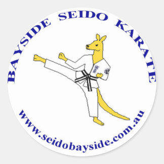 Sticker Rond Bayside Kangaroo dans l'autocollant Seido Gi