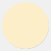 Sticker Rond Bbeige blonde solide (Devant)