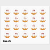 Sticker Rond BBQ Flaming Hot  (Feuille)