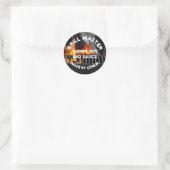 Sticker Rond BBQ Grill Sauce Smokin Hot Circle (Sac)