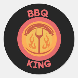 STICKER ROND BBQ KING