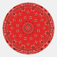 BBQ Red Paisley Western