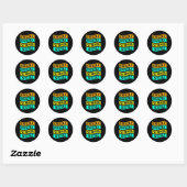 Sticker Rond Bbq Tee Funny Drizzle Sizzle été (Feuille)