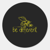 Sticker Rond Be Different  (Devant)
