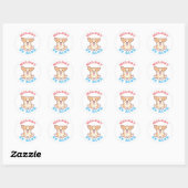 Sticker Rond Be Kind Corgi (Feuille)