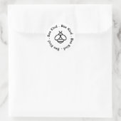 Sticker Rond Be Kind - jolie conception d'abeilles au miel (Sac)