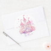 Sticker Rond Be Kind Palace on the Pink Cloud personnalisable (Enveloppe)