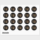 Sticker Rond Be Kind Sign Language Hand Talking Teacher Interp (Feuille)