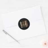 Sticker Rond Be Kind Sign Language Hand Talking Teacher Interp (Enveloppe)
