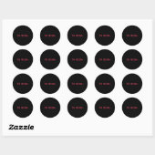 Sticker Rond Be Mine - Fine Funny Couple Matching Valentine's D (Feuille)