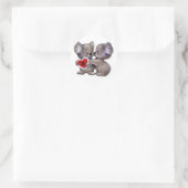 Sticker Rond Be Mine Koalas (Sac)