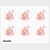 Sticker Rond Be-You-Tiful Palace in Pink Cloud personnalisable (Feuille)