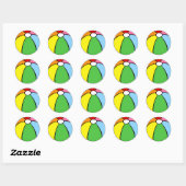 Sticker Rond Beach Ball (Feuille)