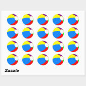 Sticker Rond Beach Ball (Feuille)