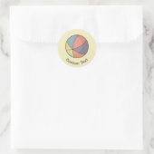 Sticker Rond Beach Ball (Sac)