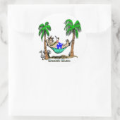 Sticker Rond Beach Bum (Sac)