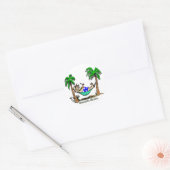 Sticker Rond Beach Bum (Enveloppe)