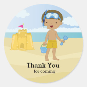 Sticker Rond Beach Party