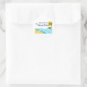 Sticker Rond Beach Retirement Add Name And Date (Sac)