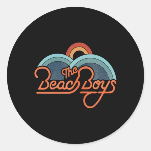 Sticker Rond Beach Simple Sun (Devant)